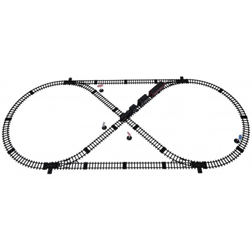 vlak s dymom, svetlami a zvukovými funkciami