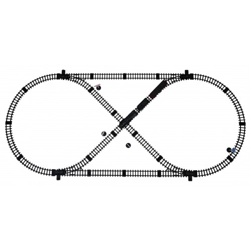 vlak s dymom, svetlami a zvukovými funkciami