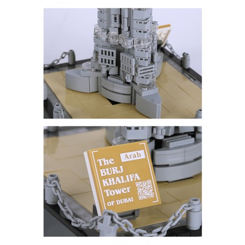 Sada budov Burdž Chalífa, 555 dielov.