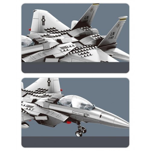 Sada stavebných kociek Bojovník, 223 dielov.