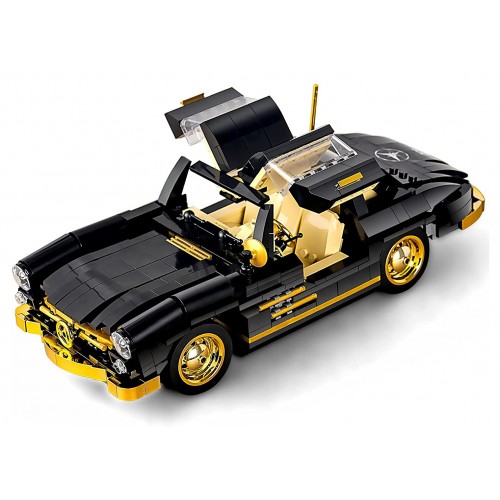 Sada stavebných kociek retro auta, 886 dielov