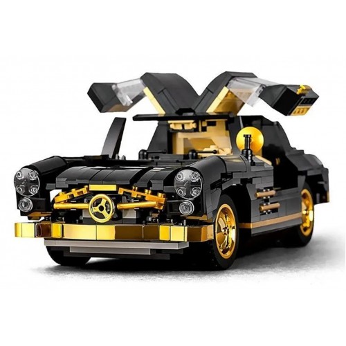 Sada stavebných kociek retro auta, 886 dielov