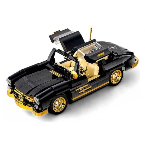 Sada stavebných kociek retro auta, 886 dielov