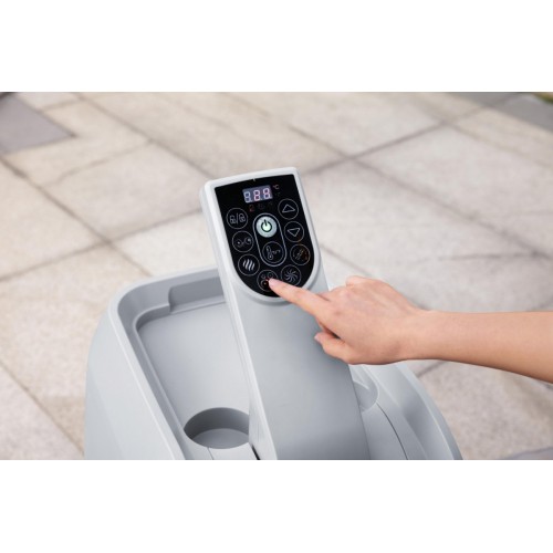 Santorini Lay-Z-Spa HydroJet Pro Záhradná vírivka BESTWAY 7-os.+ Čerpadlo + LED + 5 vankúšov