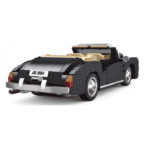 Sada stavebných kociek retro auta 1096 dielov