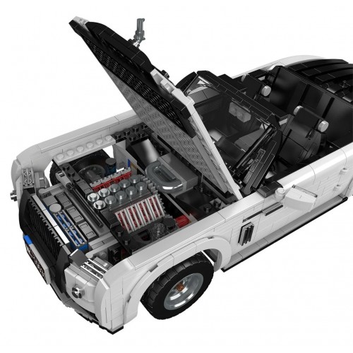 Sada kociek vozidla Biely kabriolet 1603 dielov.