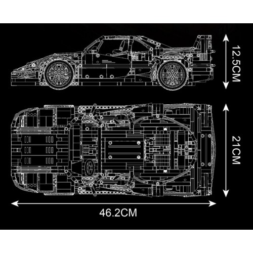 Sada športových kociek 2688 dielikov červená