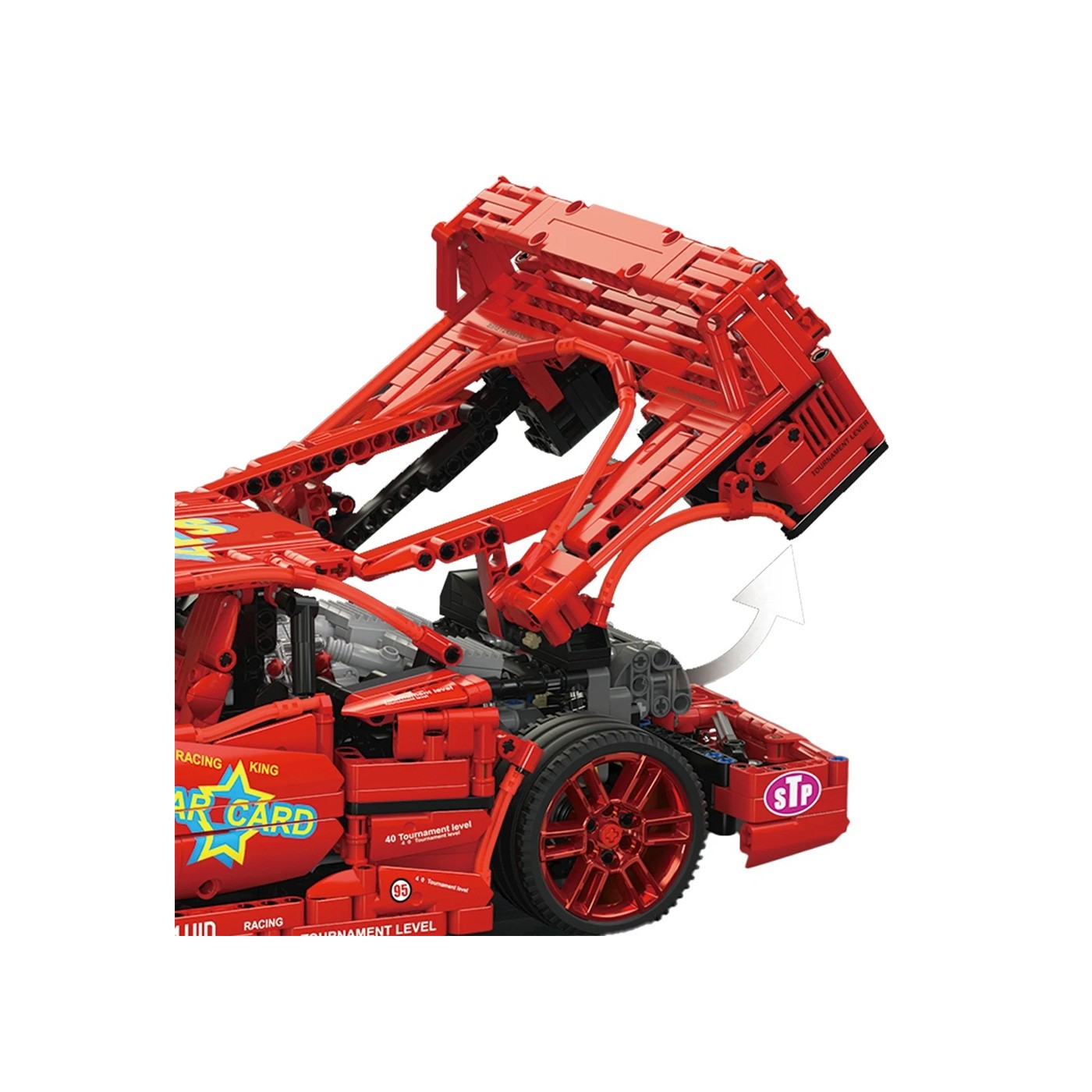 Sada športových kociek 2688 dielikov červená