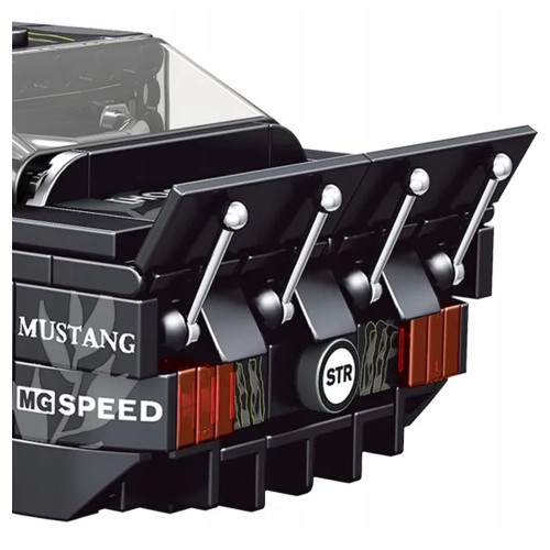 Sada športových kociek, čierna, 414 dielov.