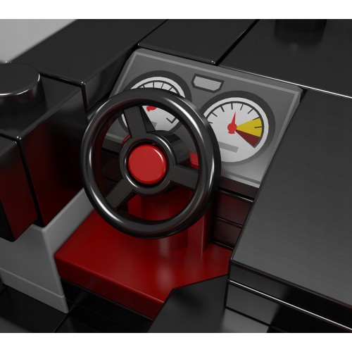 Sada športových vozidiel, strieborná, 388 dielov.