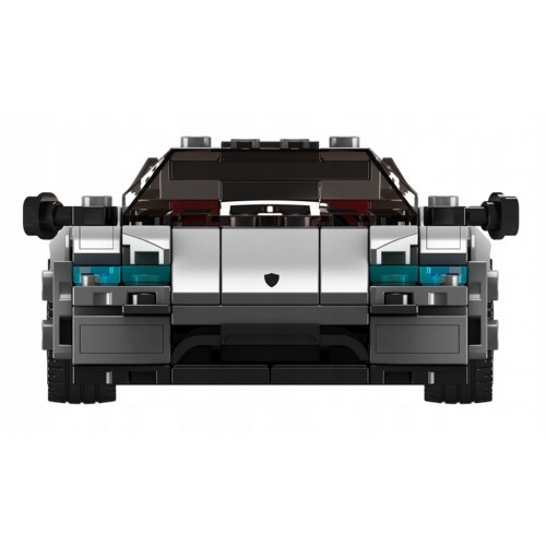 Sada športových vozidiel, strieborná, 388 dielov.