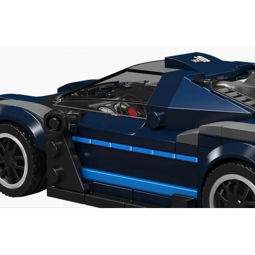 Sada športových vozidiel, čierna, 405 dielov.