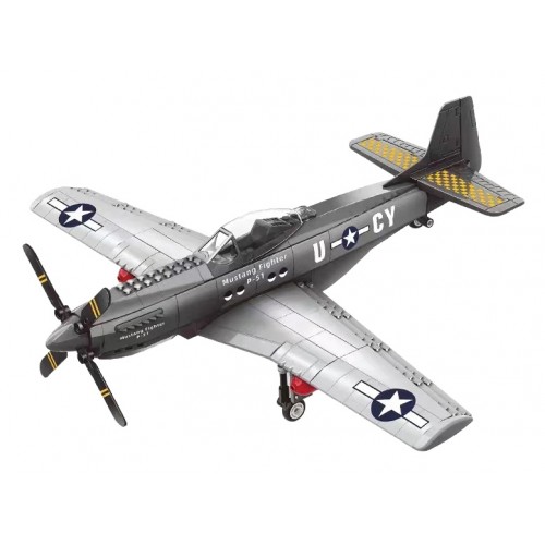 Sada stavebných kociek vojenského lietadla, 256 dielov.