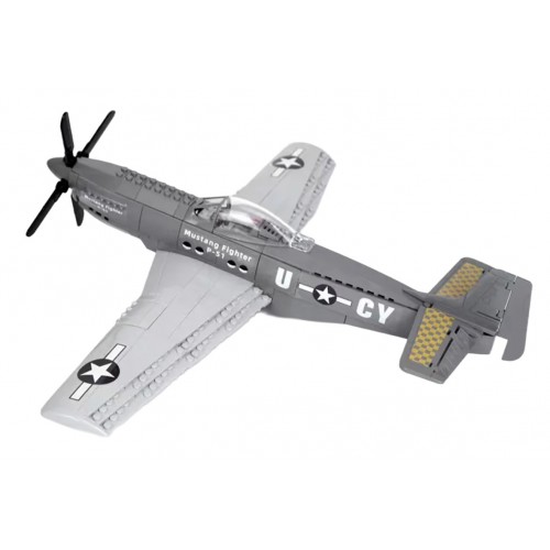 Sada stavebných kociek vojenského lietadla, 256 dielov.