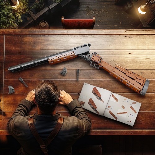 Stavebnica pušky 1054 dielov.