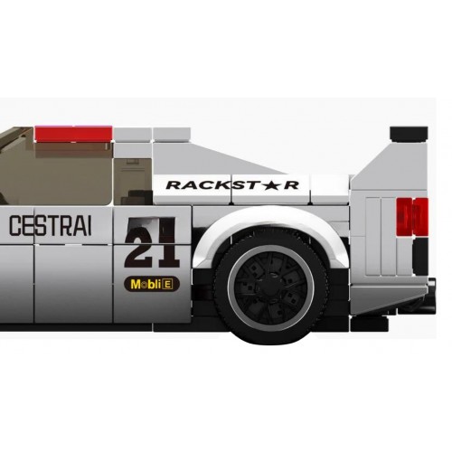 Sada kociek športových vozidiel biela 411 dielov.