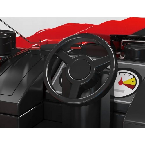 Sada športových vozidiel, červená, 481 dielov.