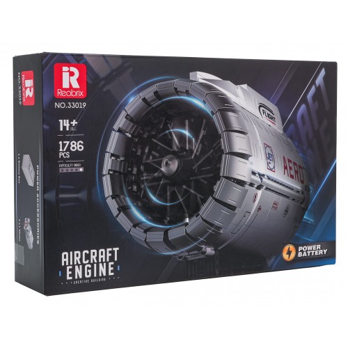 Stavebnica motora lietadla, 1786 dielov.