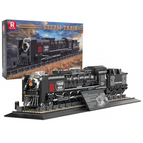 Sada stavebných kociek retro lokomotívy, 1546 dielikov.