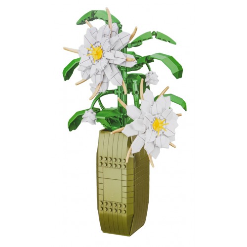 Sada bielych kvetov, 571 dielov.