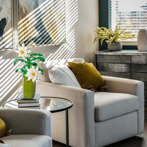 Sada bielych kvetov, 571 dielov.