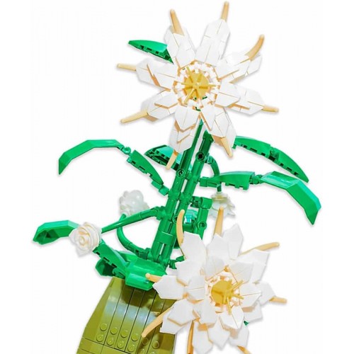 Sada bielych kvetov, 571 dielov.