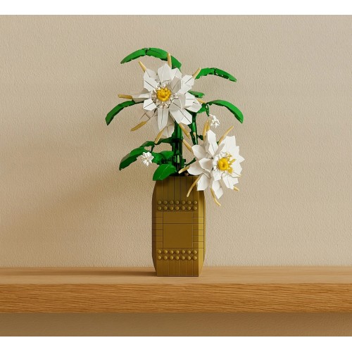 Sada bielych kvetov, 571 dielov.