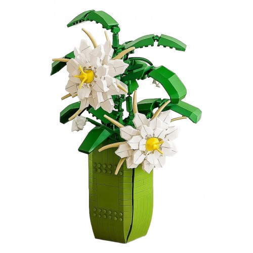 Sada bielych kvetov, 571 dielov.