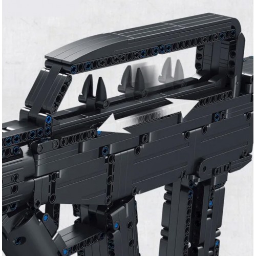 Stavebnica vojenskej pušky 1133 dielov.