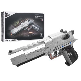 Sada vojenských stavebných kociek s pištoľou, 360 dielikov.