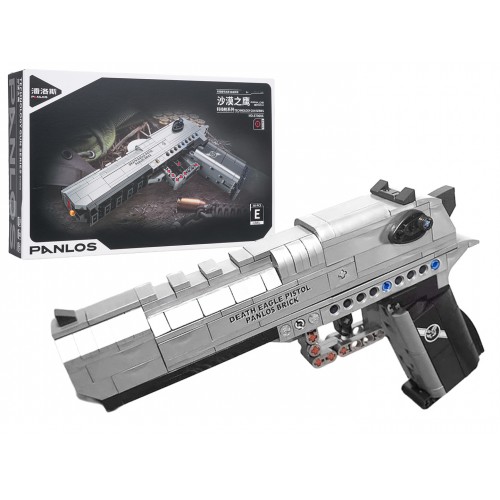 Sada vojenských stavebných kociek s pištoľou, 360 dielikov.