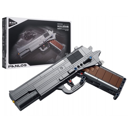 Sada vojenských stavebných kociek s pištoľou, 333 dielikov.