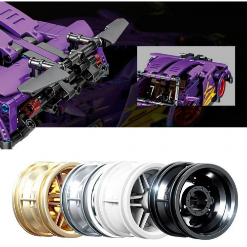 Sada športových kociek fialová 470 dielikov.