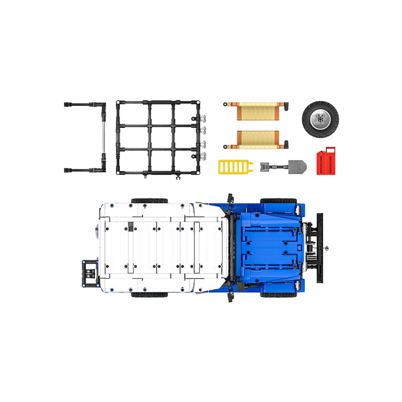 Sada blokov pre terénne vozidlá 2087 kusov. Modrá
