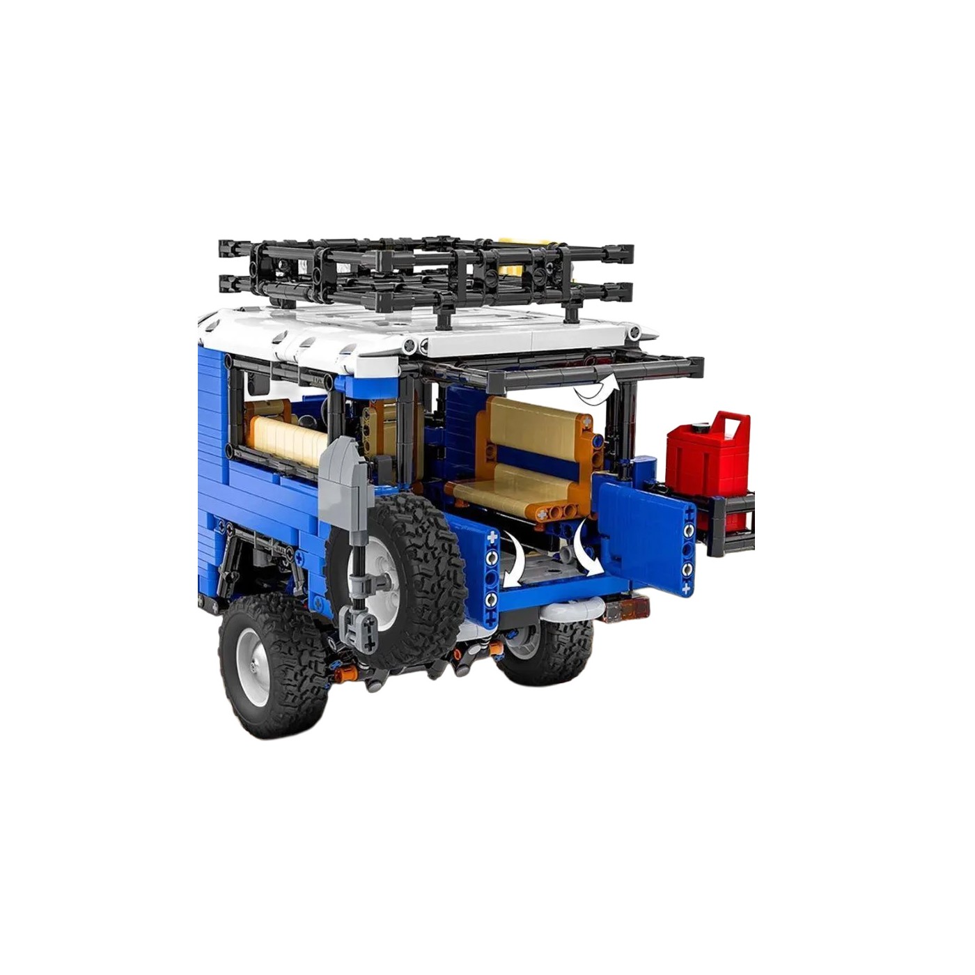 Sada blokov pre terénne vozidlá 2087 kusov. Modrá