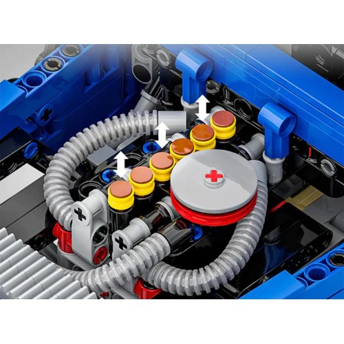 Sada blokov pre terénne vozidlá 2087 kusov. Modrá