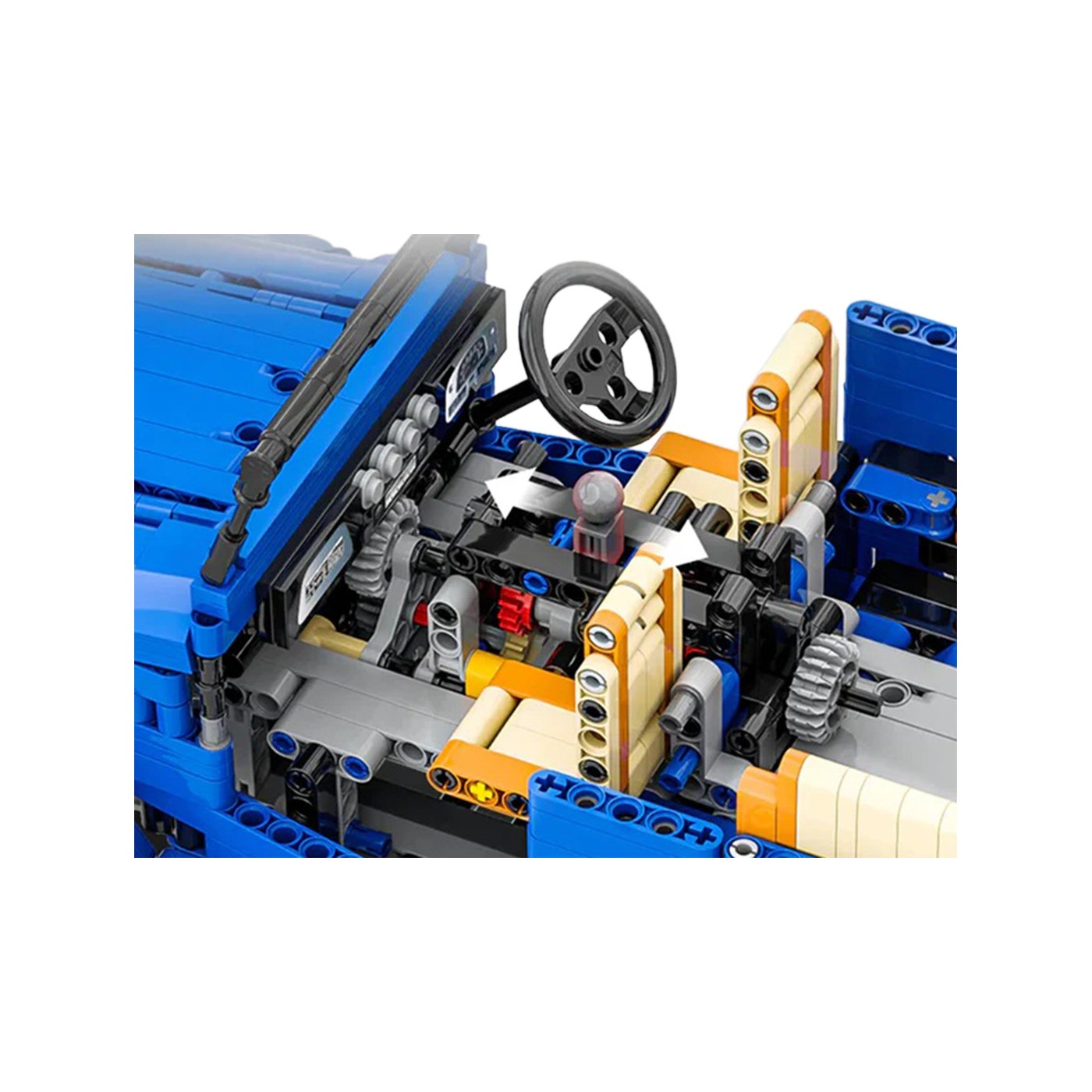 Sada blokov pre terénne vozidlá 2087 kusov. Modrá