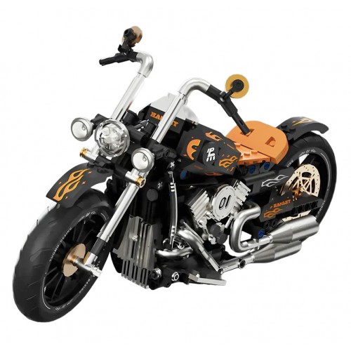 Sada kociek na motorku, čierna, 455 dielov.