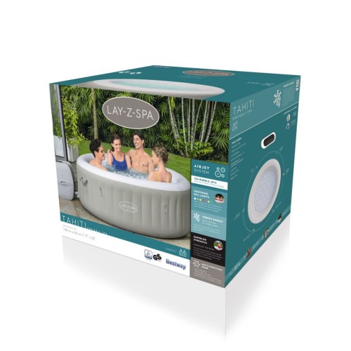 Tahiti Lay-Z-Spa Nafukovacie Spa BESTWAY 4-os.+ Čerpadlo + Filter + Kryt