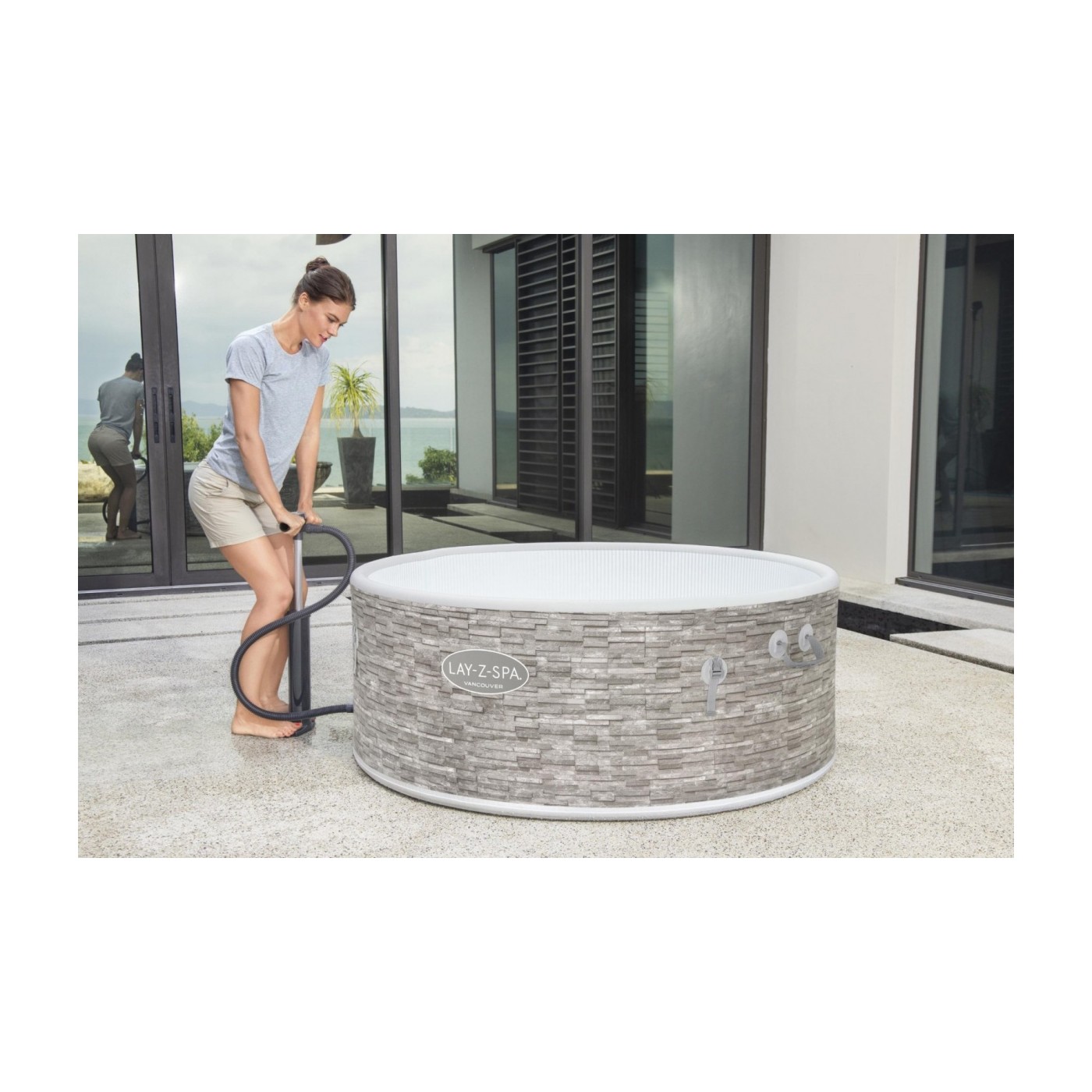 Vancouver Lay-Z-Spa AirJet Plus Nafukovacie Spa BESTWAY 5-os.+ Čerpadlo + Regulácia masáže