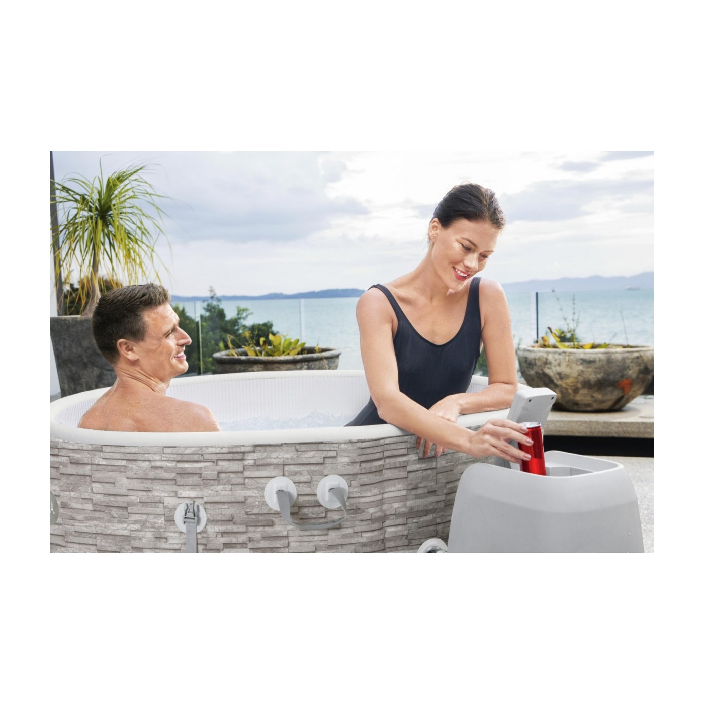 Vancouver Lay-Z-Spa AirJet Plus Nafukovacie Spa BESTWAY 5-os.+ Čerpadlo + Regulácia masáže