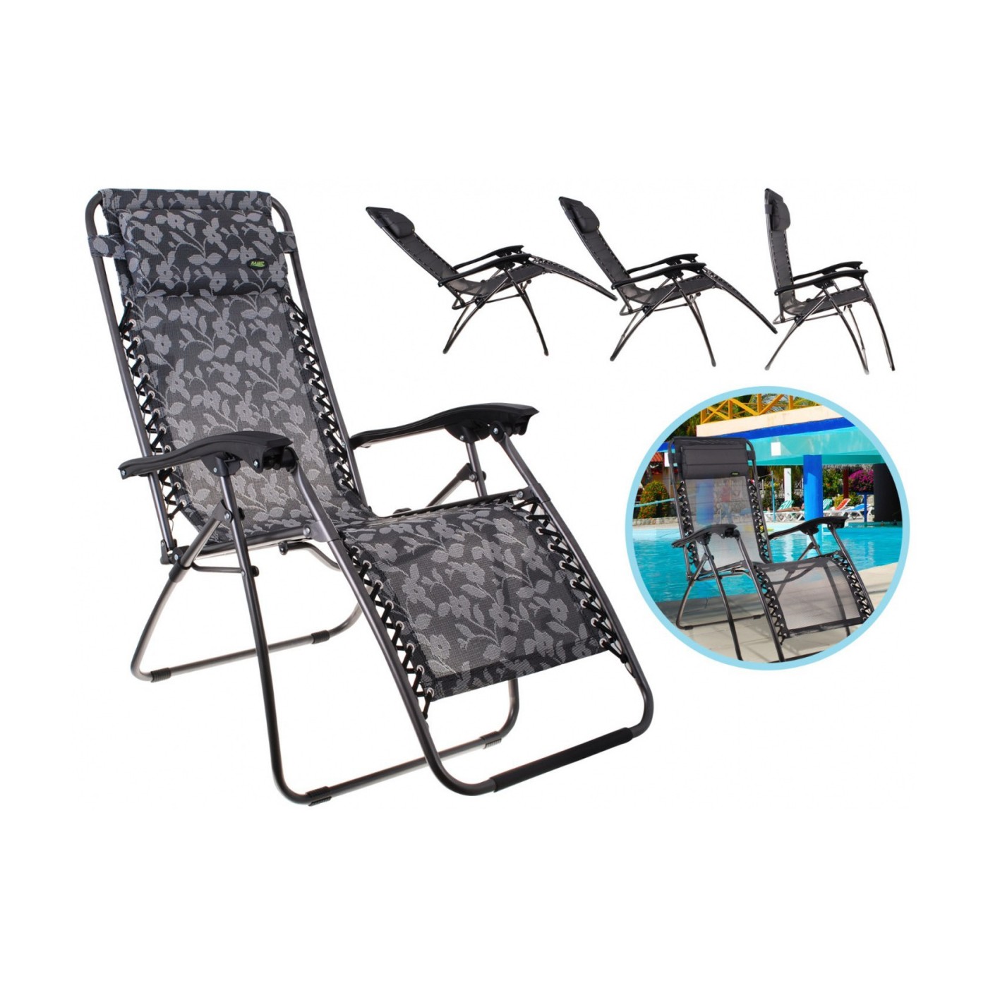 Lehátko Záhradno Plážové Kvietky