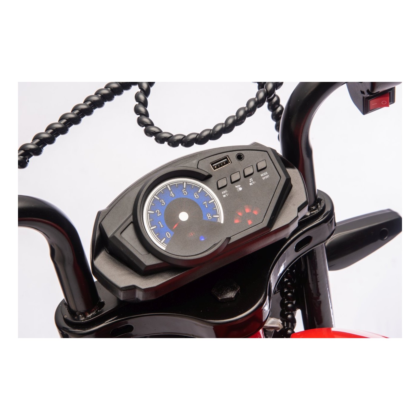 Vozidlo Motocykel SUPERMOTO Červená