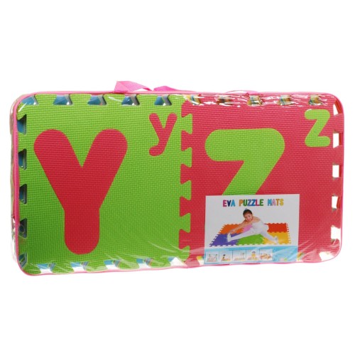 Puzzle penové Písmená pre deti 3+ Pena EVA + Veľké Malé písmená Abeceda + Podložka na podlahu