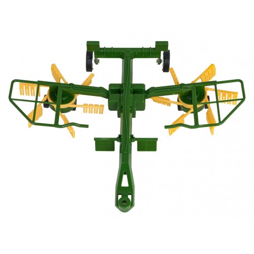 Traktor + hrable na diaľkové ovládanie 1:24 červený