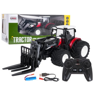 Traktor Červený R/C s Vežou