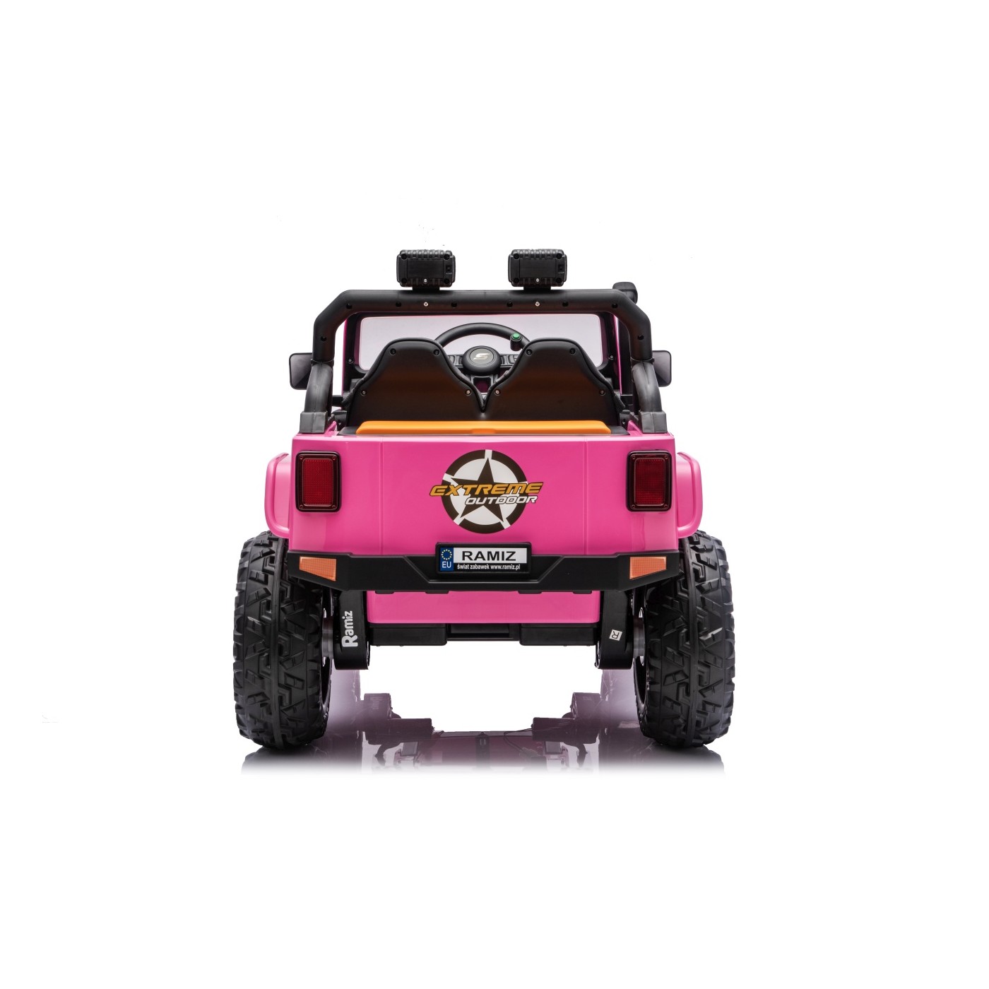 Ružové vozidlo Jeep Monster