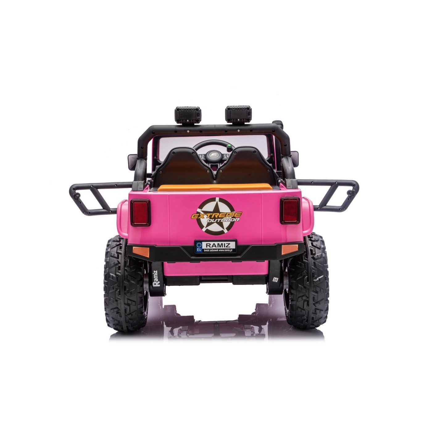 Ružové vozidlo Jeep Monster