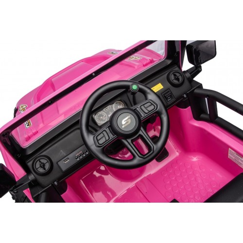 Ružové vozidlo Jeep Monster