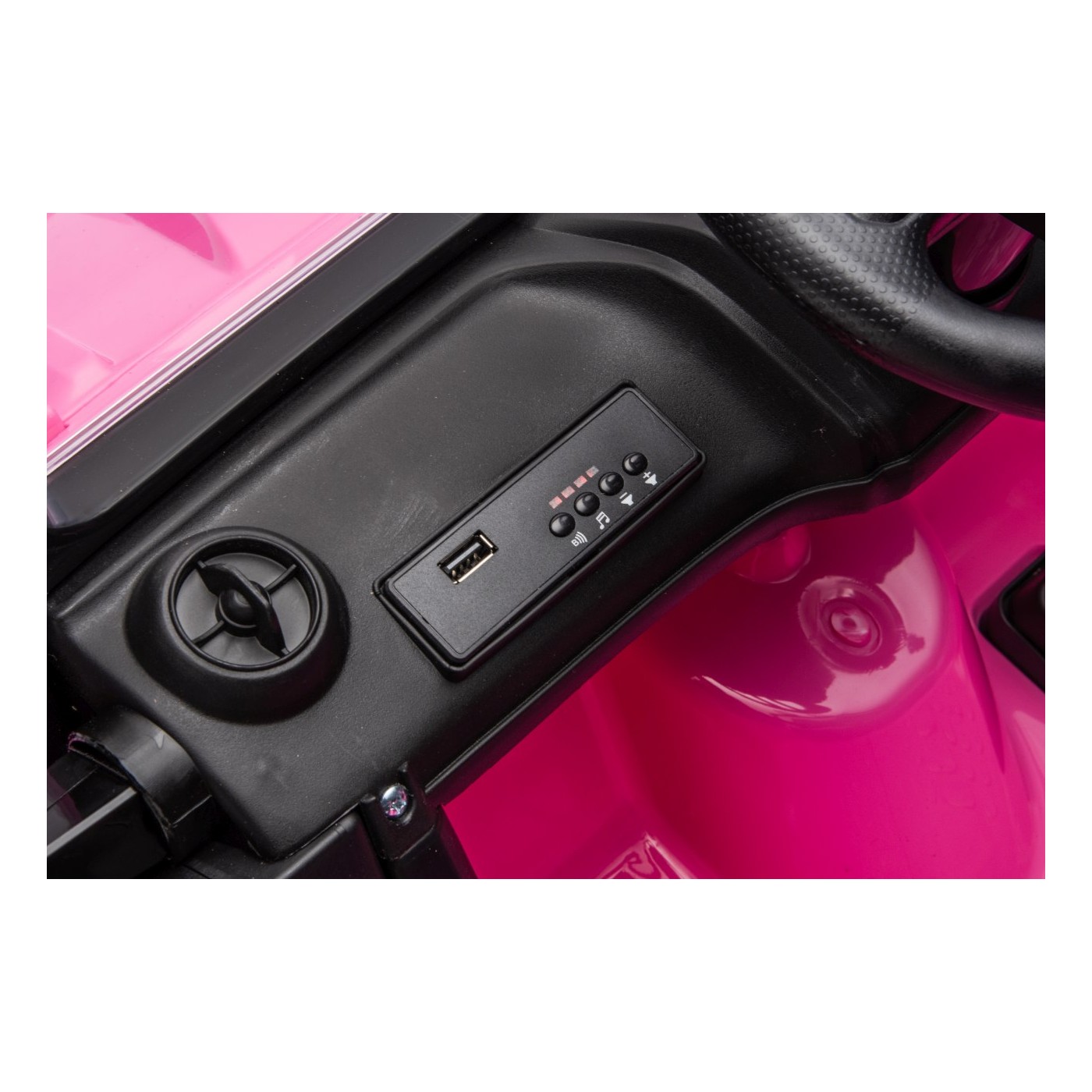 Ružové vozidlo Jeep Monster